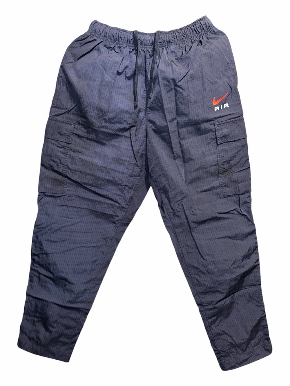 Nike Men's Navy Cargo Pants with Red Swoosh